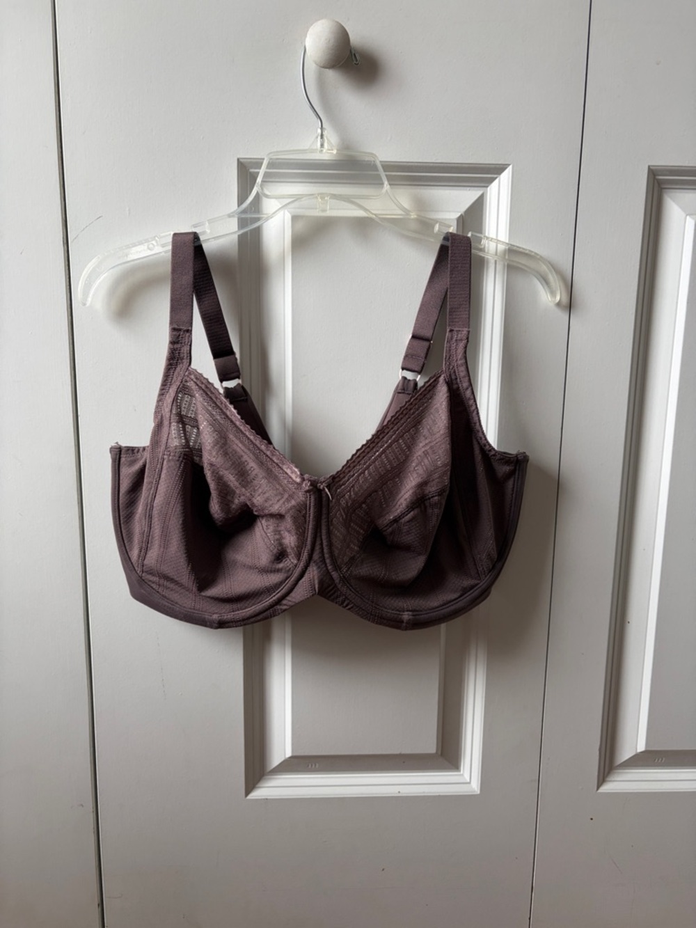 Lilyette Full-Coverage Underwire Bra in Dusty Plum Size 40DDD